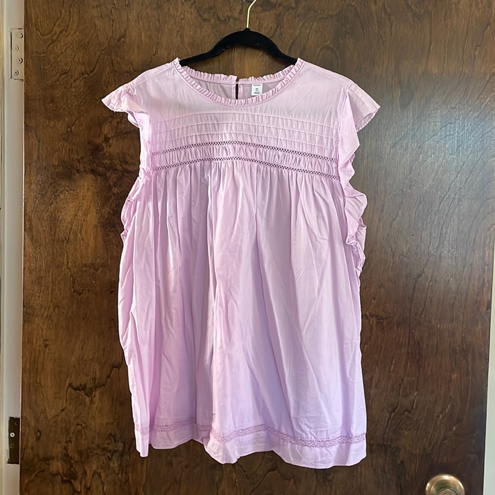 Old Navy Lilac XXL cutie ruffle top